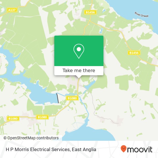 H P Morris Electrical Services map