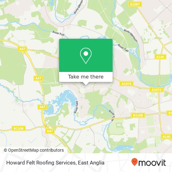 Howard Felt Roofing Services map