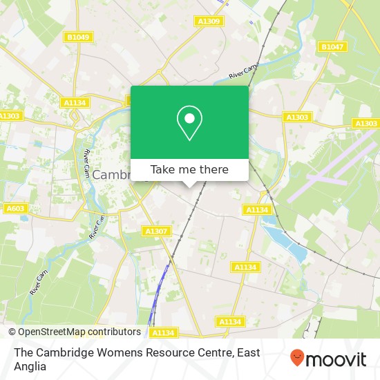 The Cambridge Womens Resource Centre map