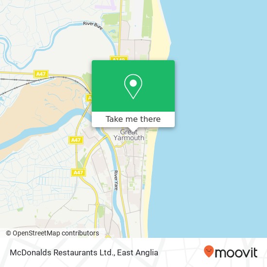 McDonalds Restaurants Ltd. map