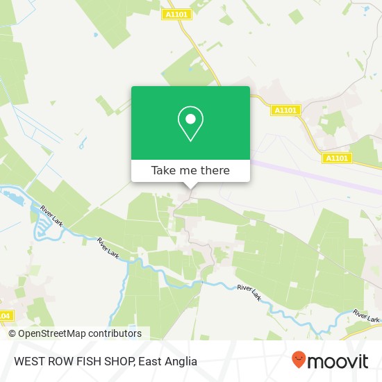 WEST ROW FISH SHOP map