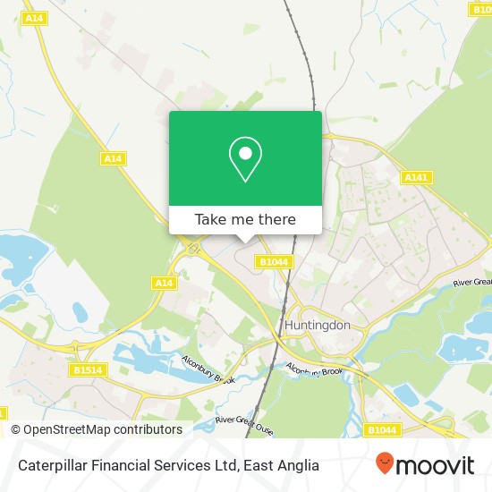 Caterpillar Financial Services Ltd map