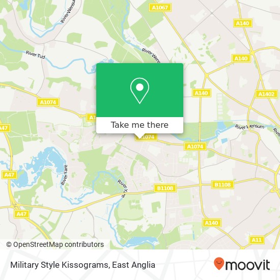 Military Style Kissograms map