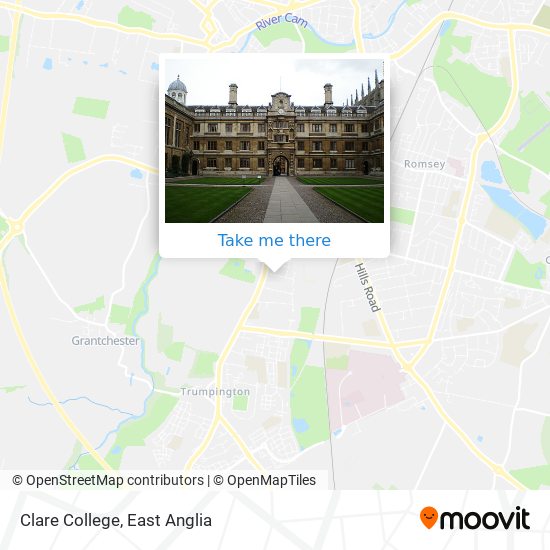 Clare College map