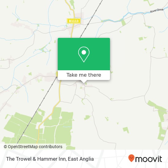 The Trowel & Hammer Inn map