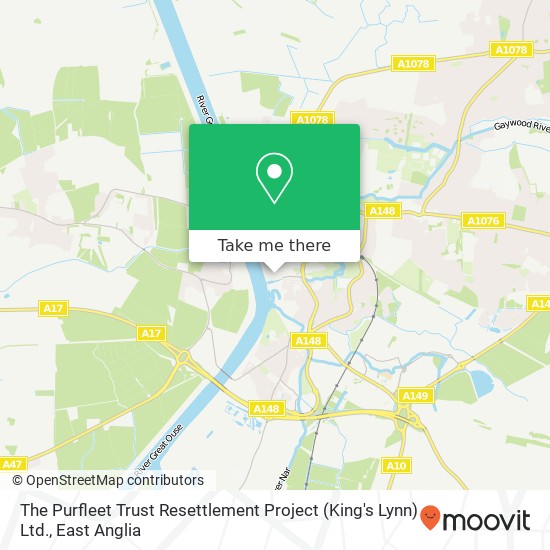 The Purfleet Trust Resettlement Project (King's Lynn) Ltd. map