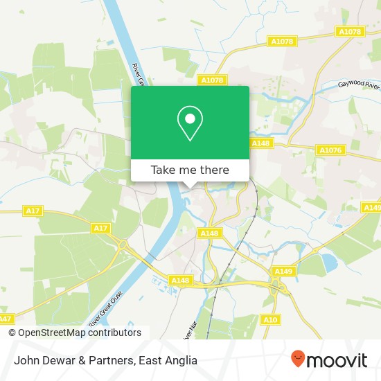 John Dewar & Partners map