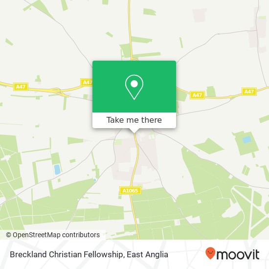 Breckland Christian Fellowship map