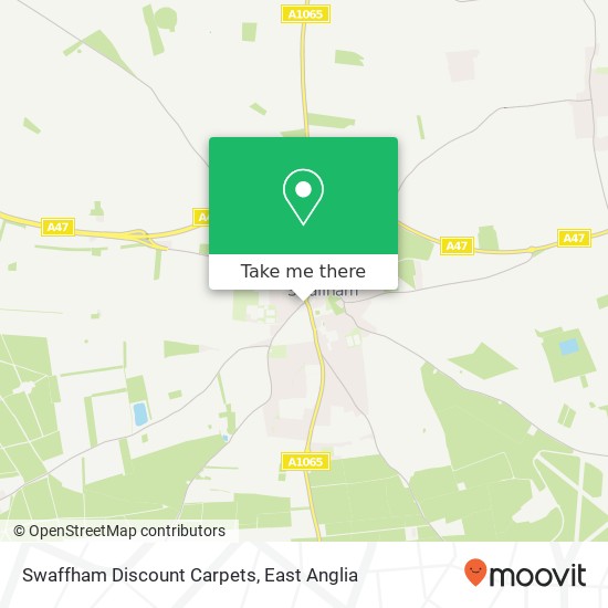 Swaffham Discount Carpets map