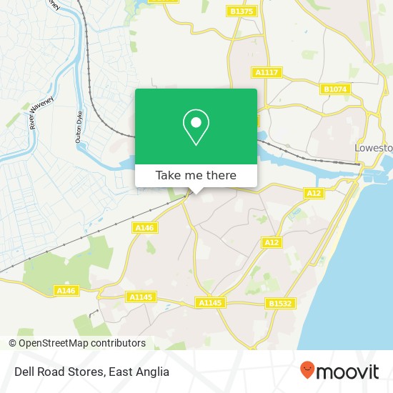 Dell Road Stores map