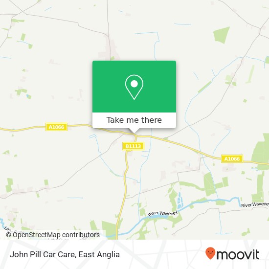 John Pill Car Care map