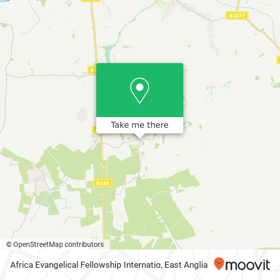 Africa Evangelical Fellowship Internatio map