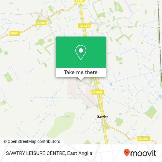 SAWTRY LEISURE CENTRE map