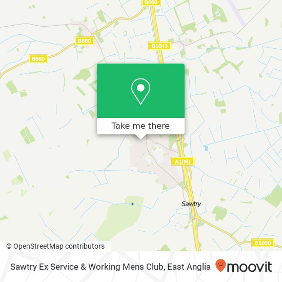 Sawtry Ex Service & Working Mens Club map