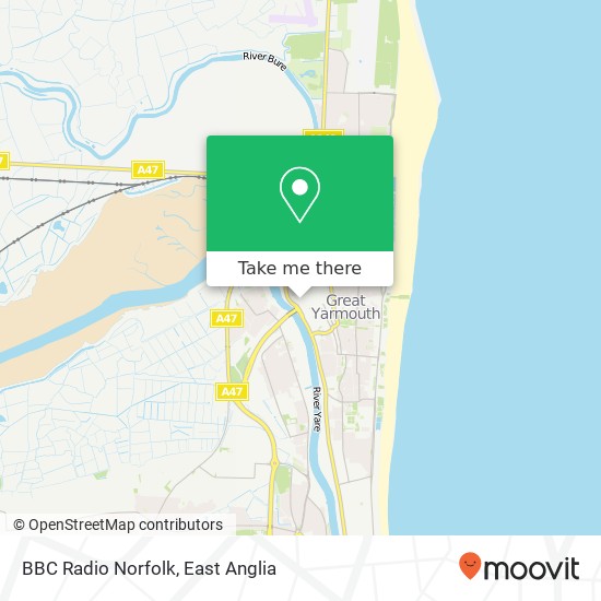 BBC Radio Norfolk map