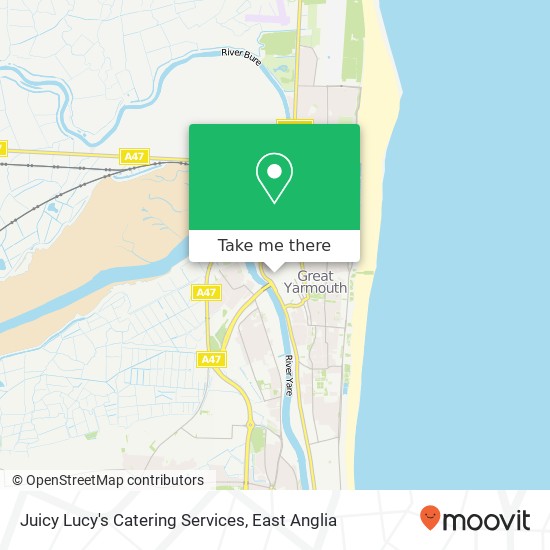 Juicy Lucy's Catering Services map