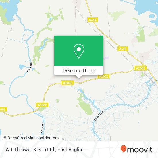 A T Thrower & Son Ltd. map