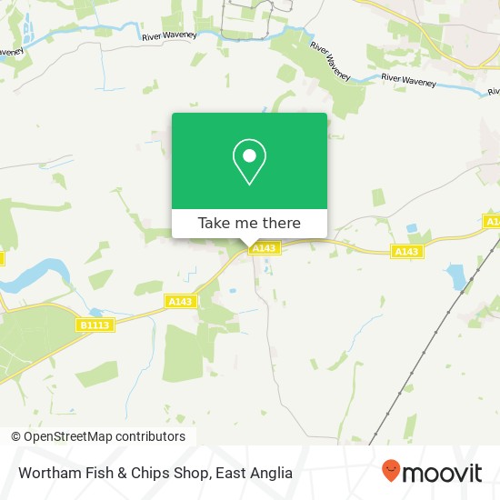 Wortham Fish & Chips Shop map