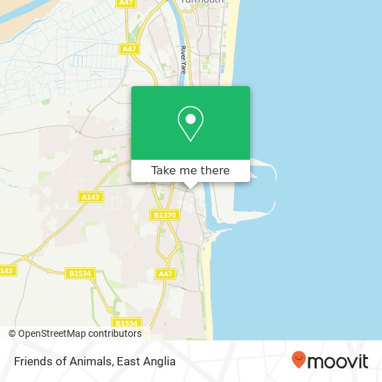 Friends of Animals map