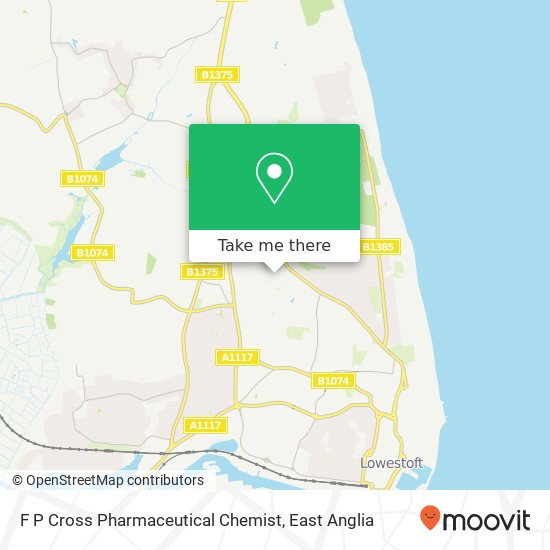 F P Cross Pharmaceutical Chemist map