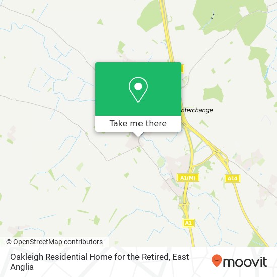 Oakleigh Residential Home for the Retired map