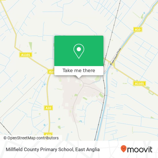 Millfield County Primary School map