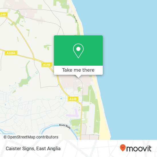 Caister Signs map