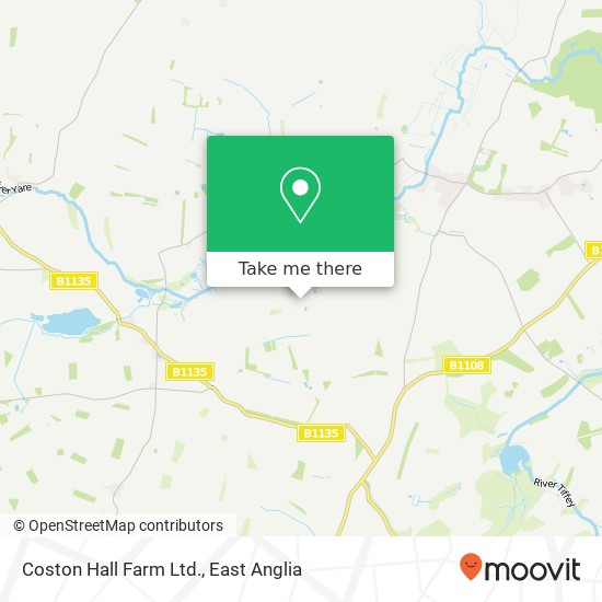Coston Hall Farm Ltd. map