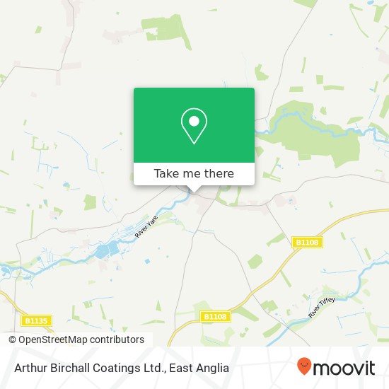 Arthur Birchall Coatings Ltd. map