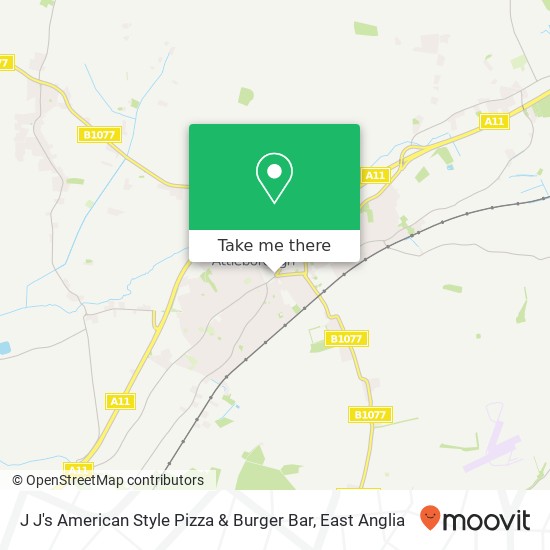 J J's American Style Pizza & Burger Bar map