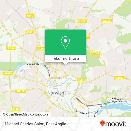 Michael Charles Salon map