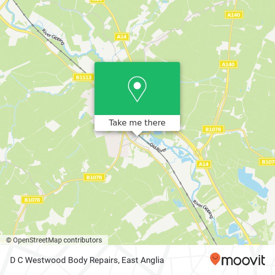 D C Westwood Body Repairs map