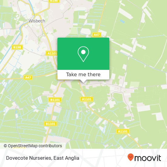 Dovecote Nurseries map