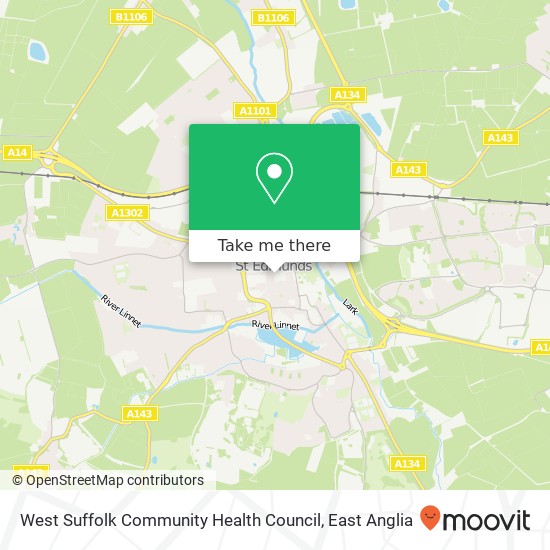 West Suffolk Community Health Council map