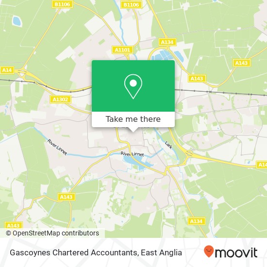 Gascoynes Chartered Accountants map