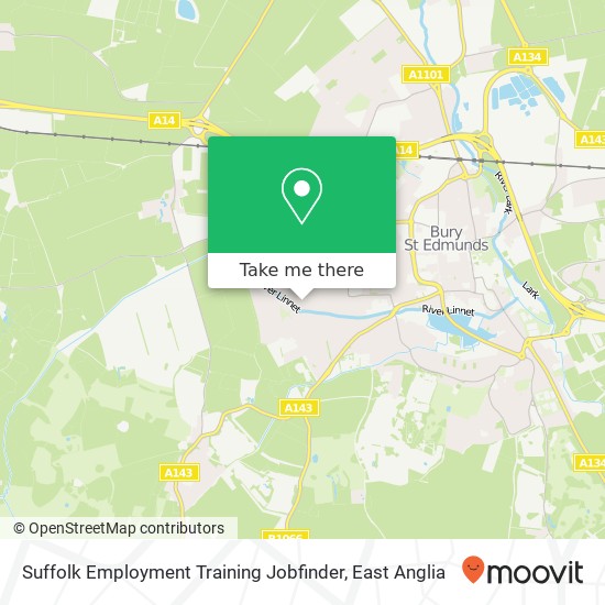 Suffolk Employment Training Jobfinder map