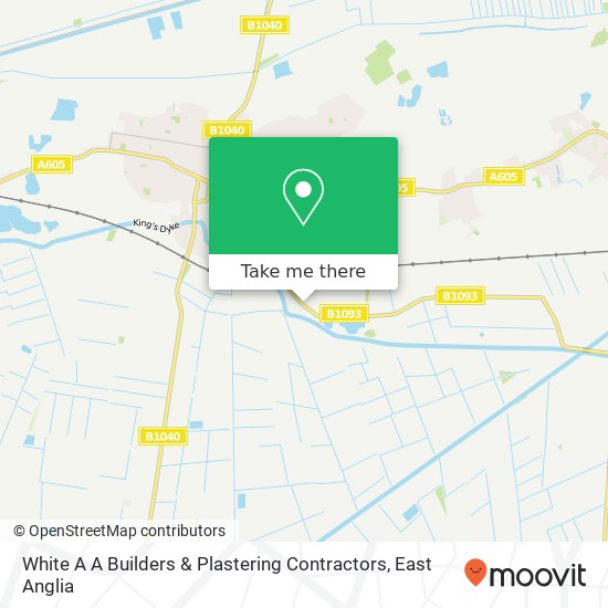 White A A Builders & Plastering Contractors map