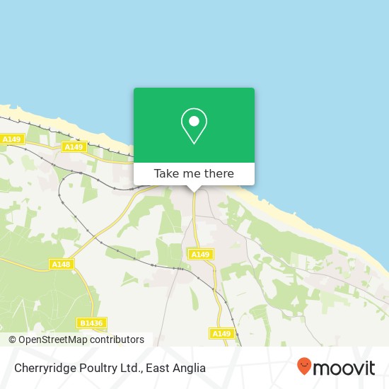 Cherryridge Poultry Ltd. map