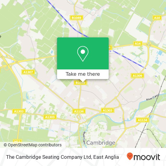 The Cambridge Seating Company Ltd map