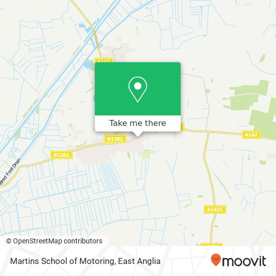 Martins School of Motoring map