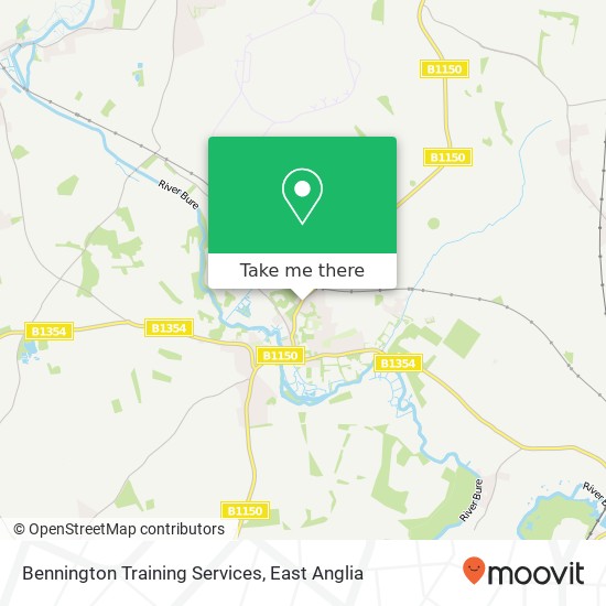 Bennington Training Services map