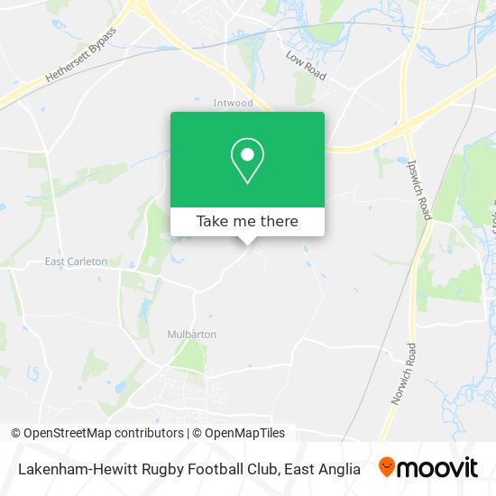 Lakenham-Hewitt Rugby Football Club map