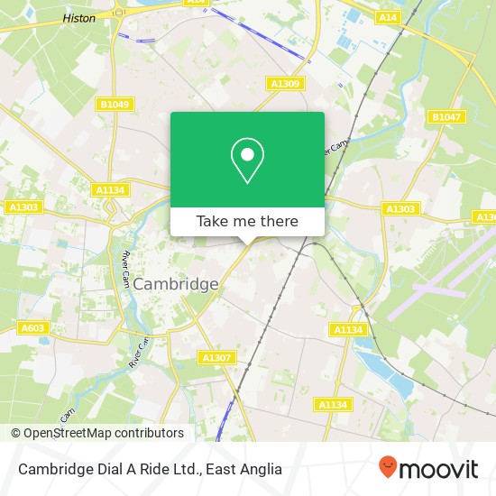 Cambridge Dial A Ride Ltd. map
