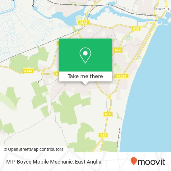 M P Boyce Mobile Mechanic map