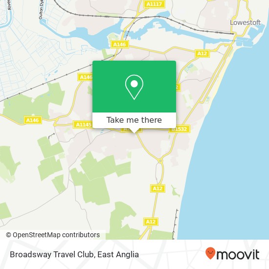 Broadsway Travel Club map