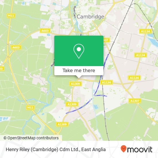 Henry Riley (Cambridge) Cdm Ltd. map