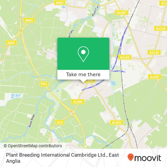 Plant Breeding International Cambridge Ltd. map