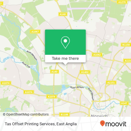 Tas Offset Printing Services map