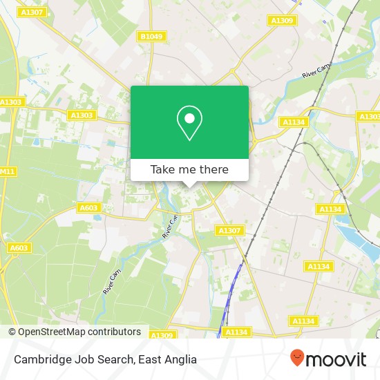 Cambridge Job Search map