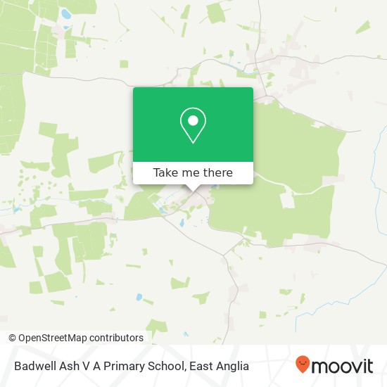 Badwell Ash V A Primary School map